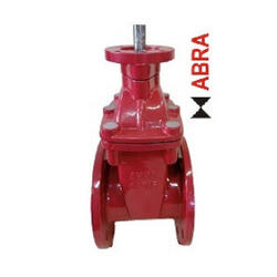 Задвижка клиновая ABRA  Ду500 Ру16 с голым штоком под установку привода на фланец стандарта ISO 5210 КРАСНАЯ